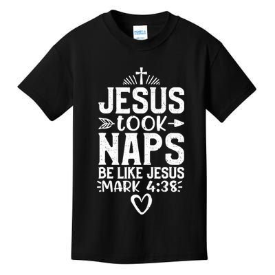 Vintage Jesus Took Naps Be Like Jesus Christian Religious Kids T-Shirt