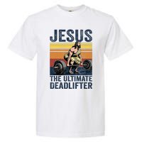 Vintage Jesus The Ultimate Deadlifter Funny Christian Gym Garment-Dyed Heavyweight T-Shirt