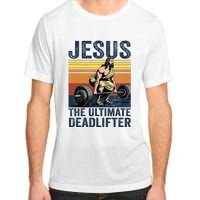 Vintage Jesus The Ultimate Deadlifter Funny Christian Gym Adult ChromaSoft Performance T-Shirt