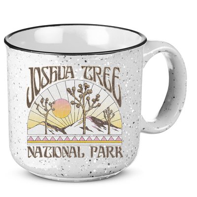 Vintage Joshua Tree National Park Retro Outdoor Camping Hike 15oz Campfire Ceramic Mug