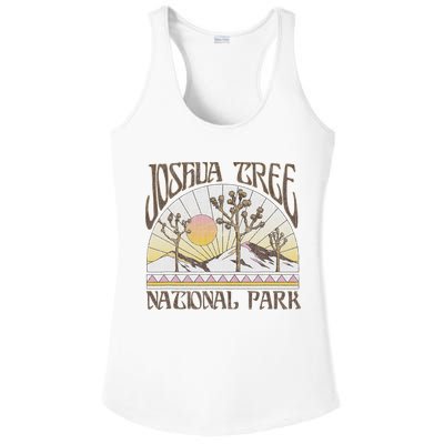 Vintage Joshua Tree National Park Retro Outdoor Camping Hike Ladies PosiCharge Competitor Racerback Tank