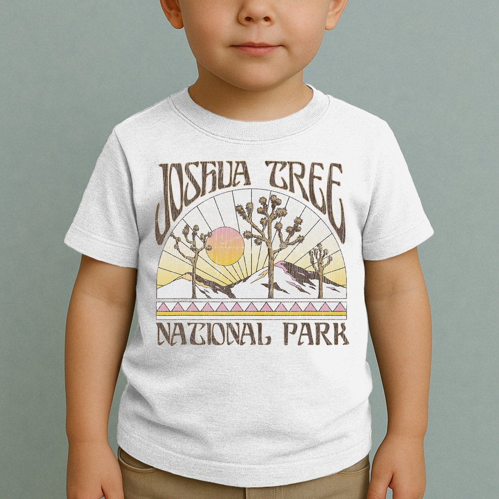 Vintage Joshua Tree National Park Retro Outdoor Camping Hike Toddler T-Shirt