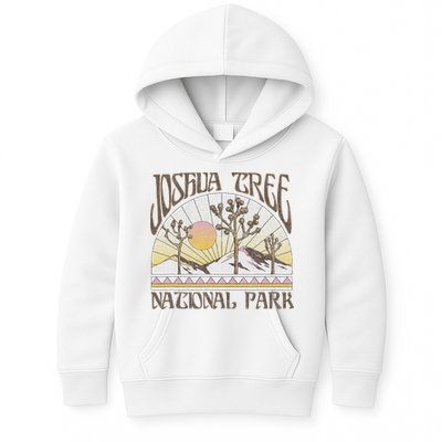 Vintage Joshua Tree National Park Retro Outdoor Camping Hike Kids Hoodie