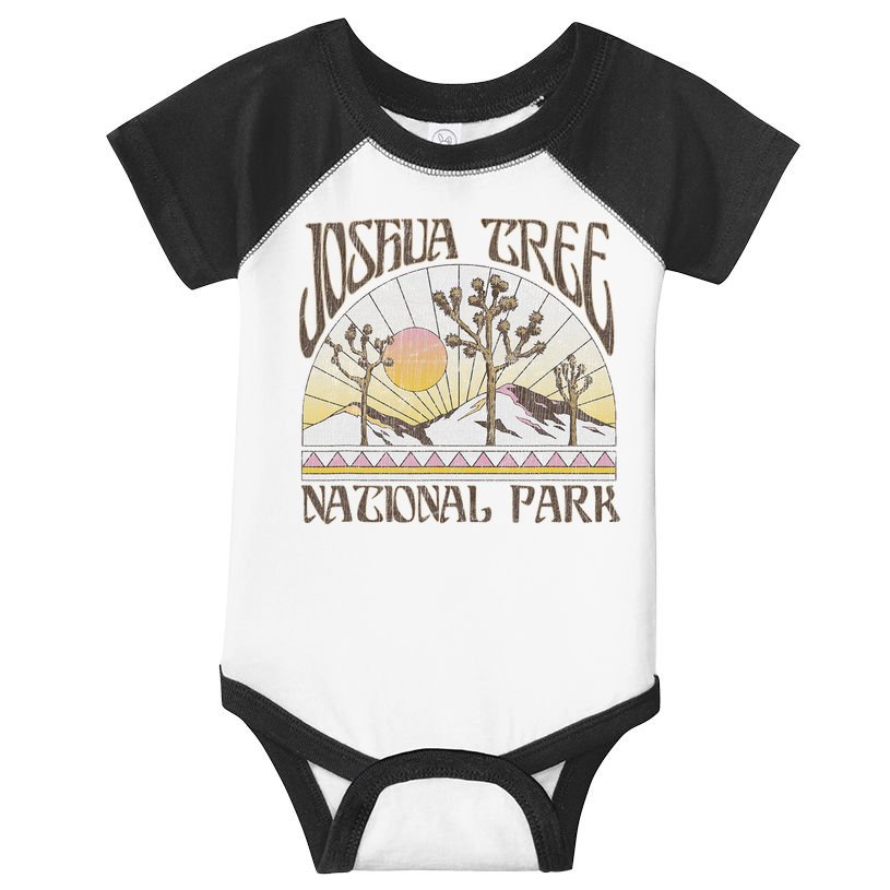 Vintage Joshua Tree National Park Retro Outdoor Camping Hike Infant Baby Jersey Bodysuit