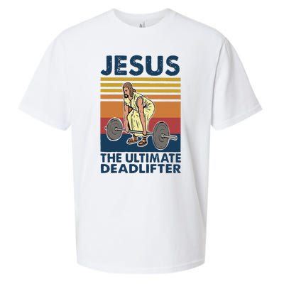 Vintage Jesus The Ultimate Deadlifter Gym Christian Faith Sueded Cloud Jersey T-Shirt