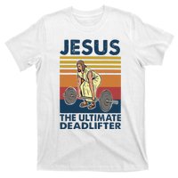 Vintage Jesus The Ultimate Deadlifter Gym Christian Faith T-Shirt