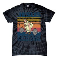 Vintage Jesus The Ultimate Deadlifter Funny Christian Gym Tie-Dye T-Shirt