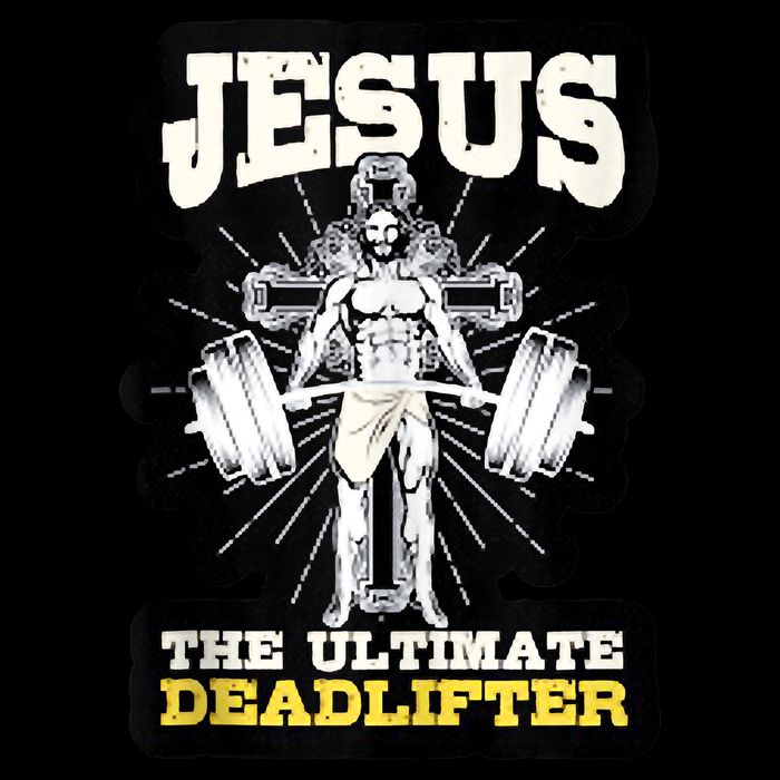 Vintage Jesus The Ultimate Deadlifter Funny Christian Gym Mug