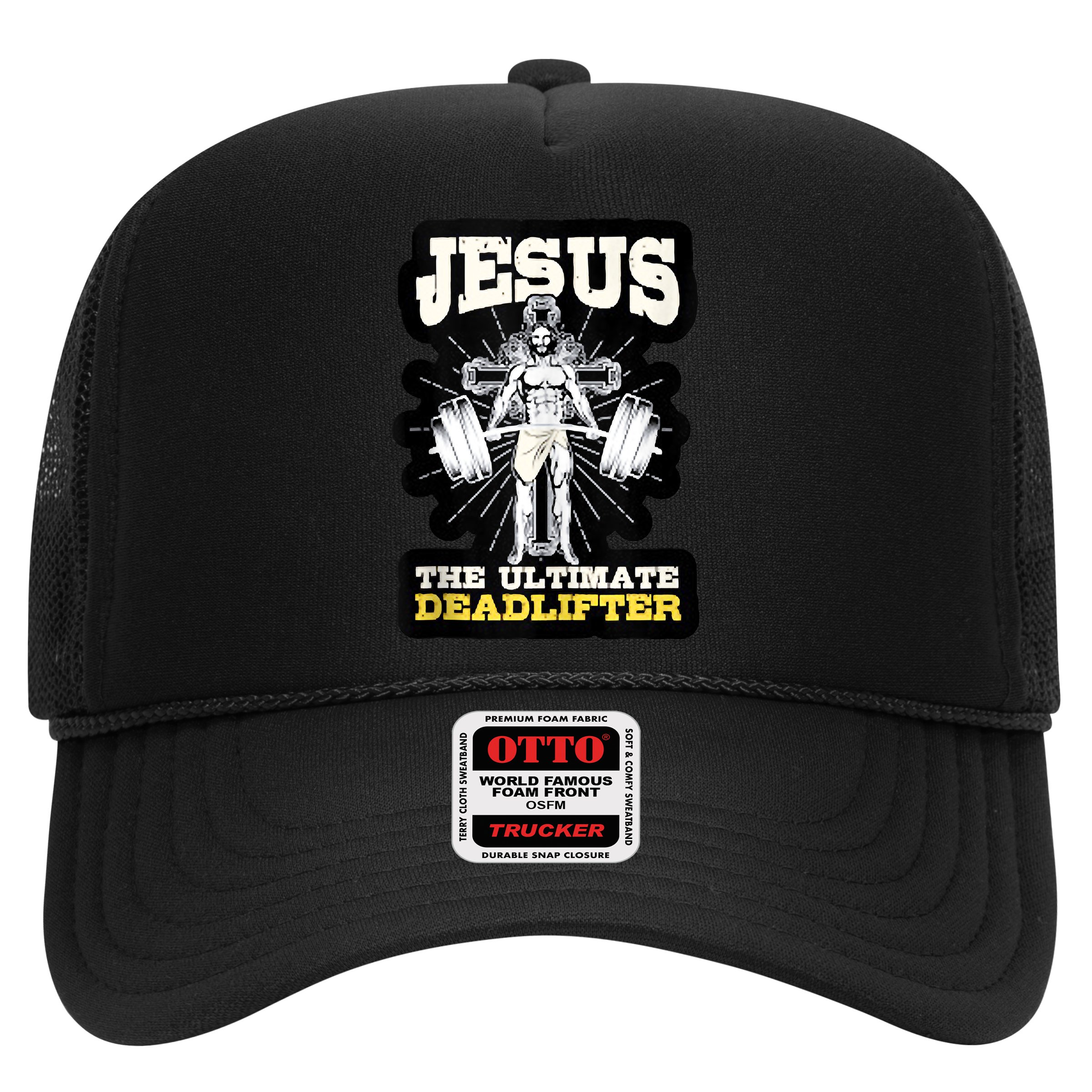 Vintage Jesus The Ultimate Deadlifter Funny Christian Gym Hat