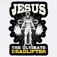 Vintage Jesus The Ultimate Deadlifter Funny Christian Gym Stainless Steel Travel Mug