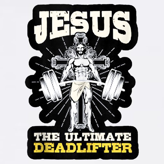 Vintage Jesus The Ultimate Deadlifter Funny Christian Gym Stainless Steel Travel Mug