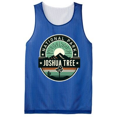 Vintage Joshua Tree National Park Hiking Camping Outdoor Gift Mesh Reversible Basketball Jersey Tank