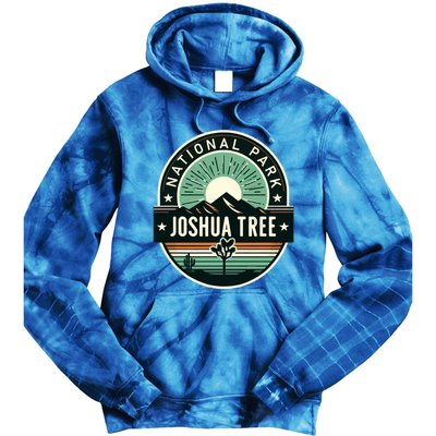 Vintage Joshua Tree National Park Hiking Camping Outdoor Gift Tie Dye Hoodie