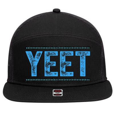 Vintage Yeet Apparel Saying 7 Panel Mesh Trucker Snapback Hat
