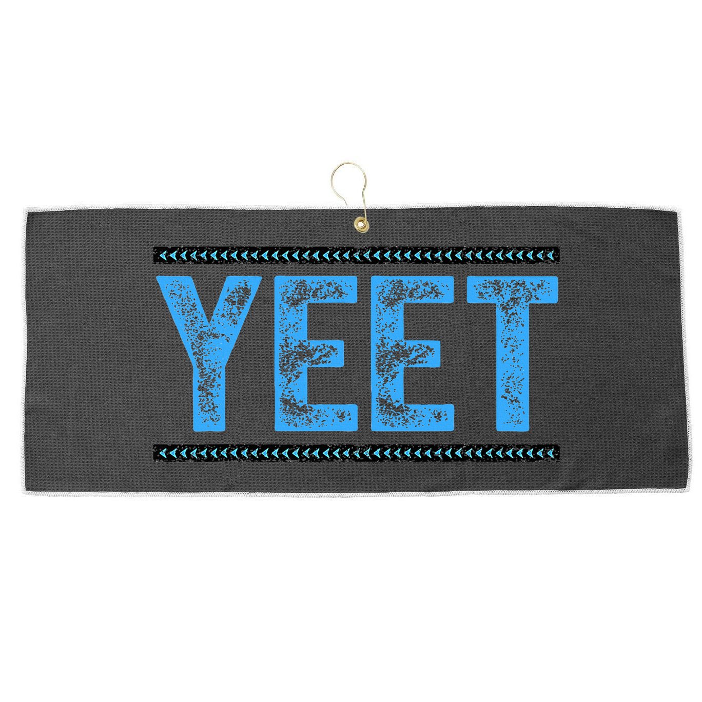 Vintage Yeet Apparel Saying Large Microfiber Waffle Golf Towel