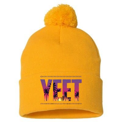 Vintage J.E.Y Uso Yeet Pom Pom 12in Knit Beanie