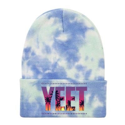 Vintage J.E.Y Uso Yeet Tie Dye 12in Knit Beanie