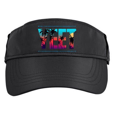 Vintage Yeet Saying Adult Drive Performance Visor