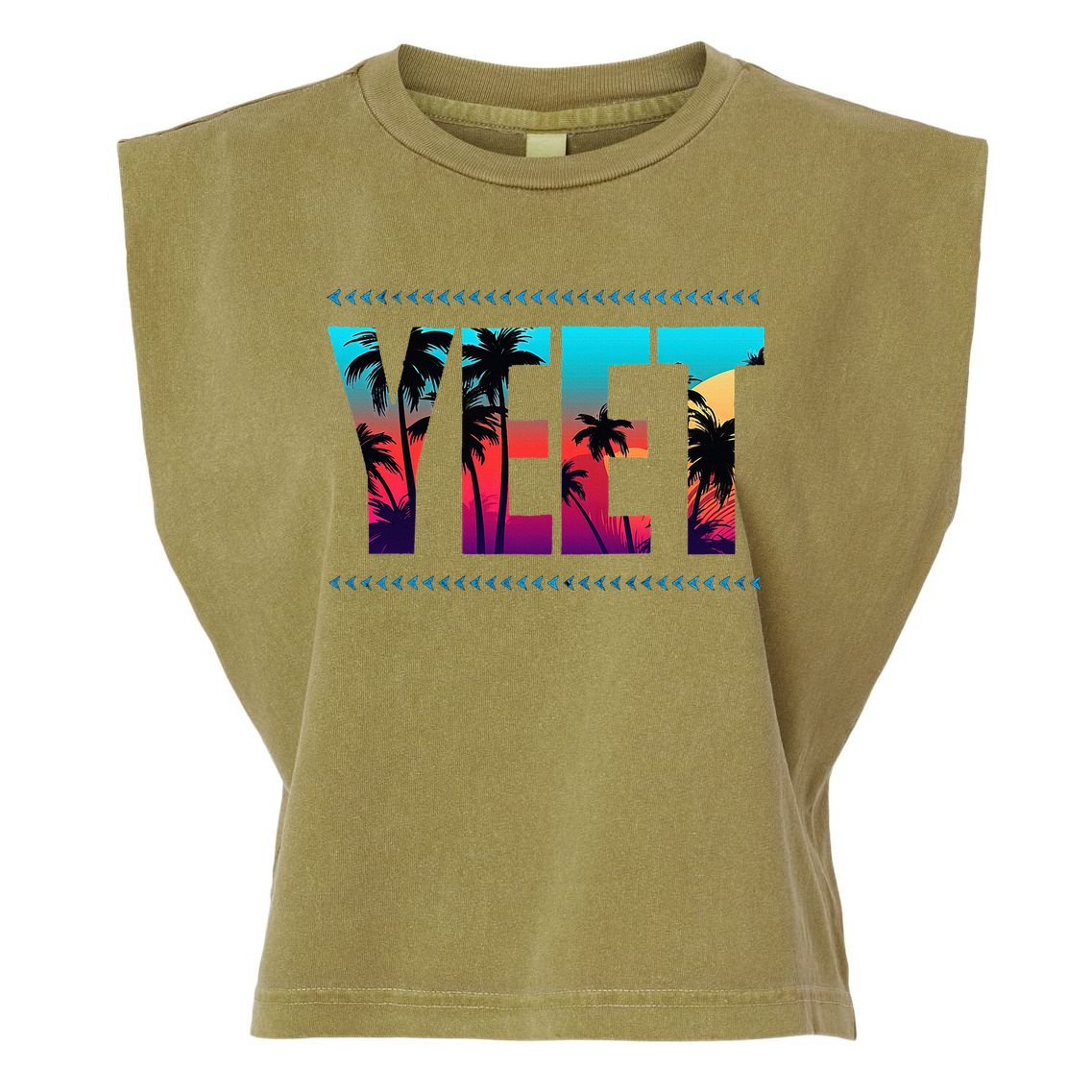 Vintage Yeet Saying Garment-Dyed Women's Muscle Tee
