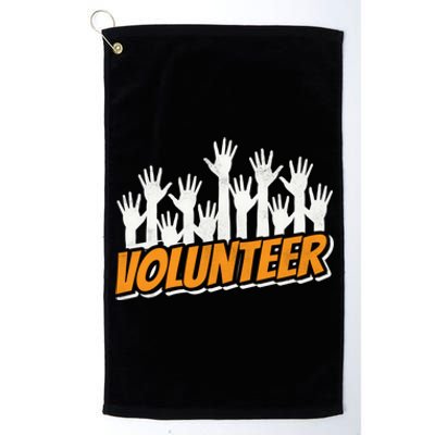 Volunteer Job Unpaid Volunteering Volunteers Gift Platinum Collection Golf Towel