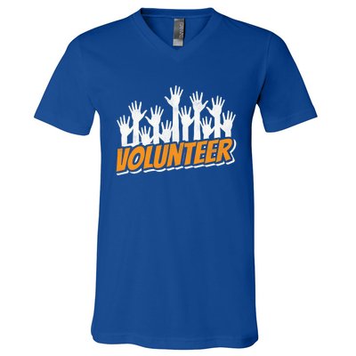 Volunteer Job Unpaid Volunteering Volunteers Gift V-Neck T-Shirt