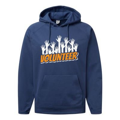 Volunteer Job Unpaid Volunteering Volunteers Gift Performance Fleece Hoodie