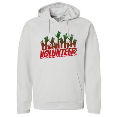 Volunteer Job Unpaid Volunteering Volunteers Gift Performance Fleece Hoodie