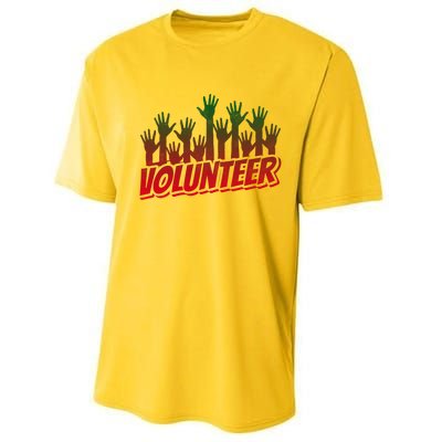 Volunteer Job Unpaid Volunteering Volunteers Gift Performance Sprint T-Shirt