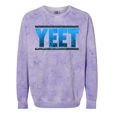 Vintage J.E.Y U.S.O Yeet Apparel Saying Colorblast Crewneck Sweatshirt