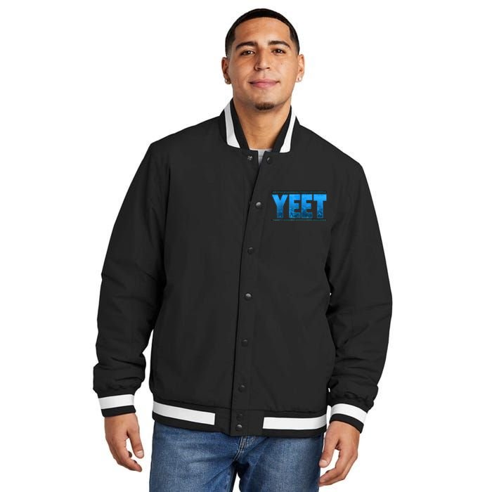 Vintage J.E.Y U.S.O Yeet Apparel Saying Insulated Varsity Jacket