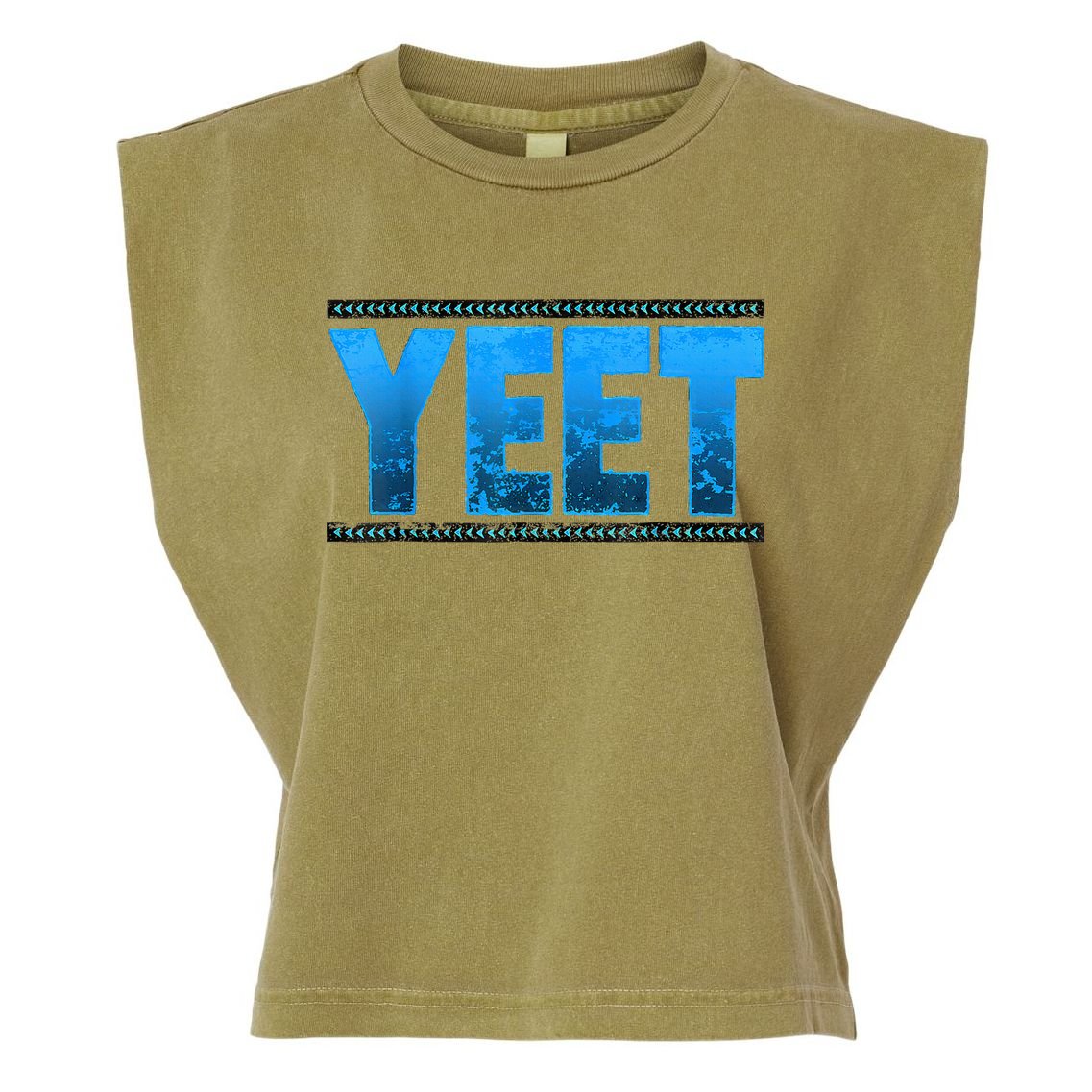 Vintage Yeet Apparel Saying Garment-Dyed Women's Muscle Tee