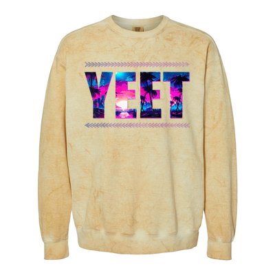 Vintage J.E.Y.U.S.O Yeet Apparel Saying Funny Colorblast Crewneck Sweatshirt