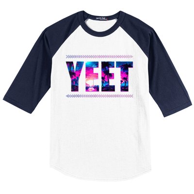 Vintage J.E.Y.U.S.O Yeet Apparel Saying Funny Baseball Sleeve Shirt