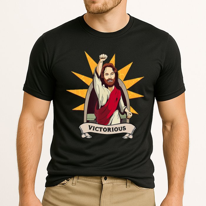 Victorious Jesus Cooling Performance Crew T-Shirt