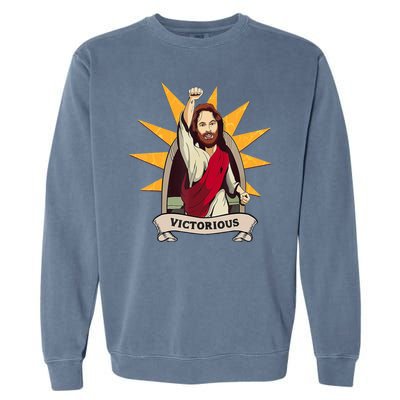 Victorious Jesus Garment-Dyed Sweatshirt