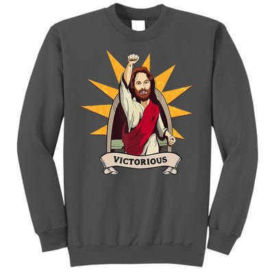 Victorious Jesus Tall Sweatshirt