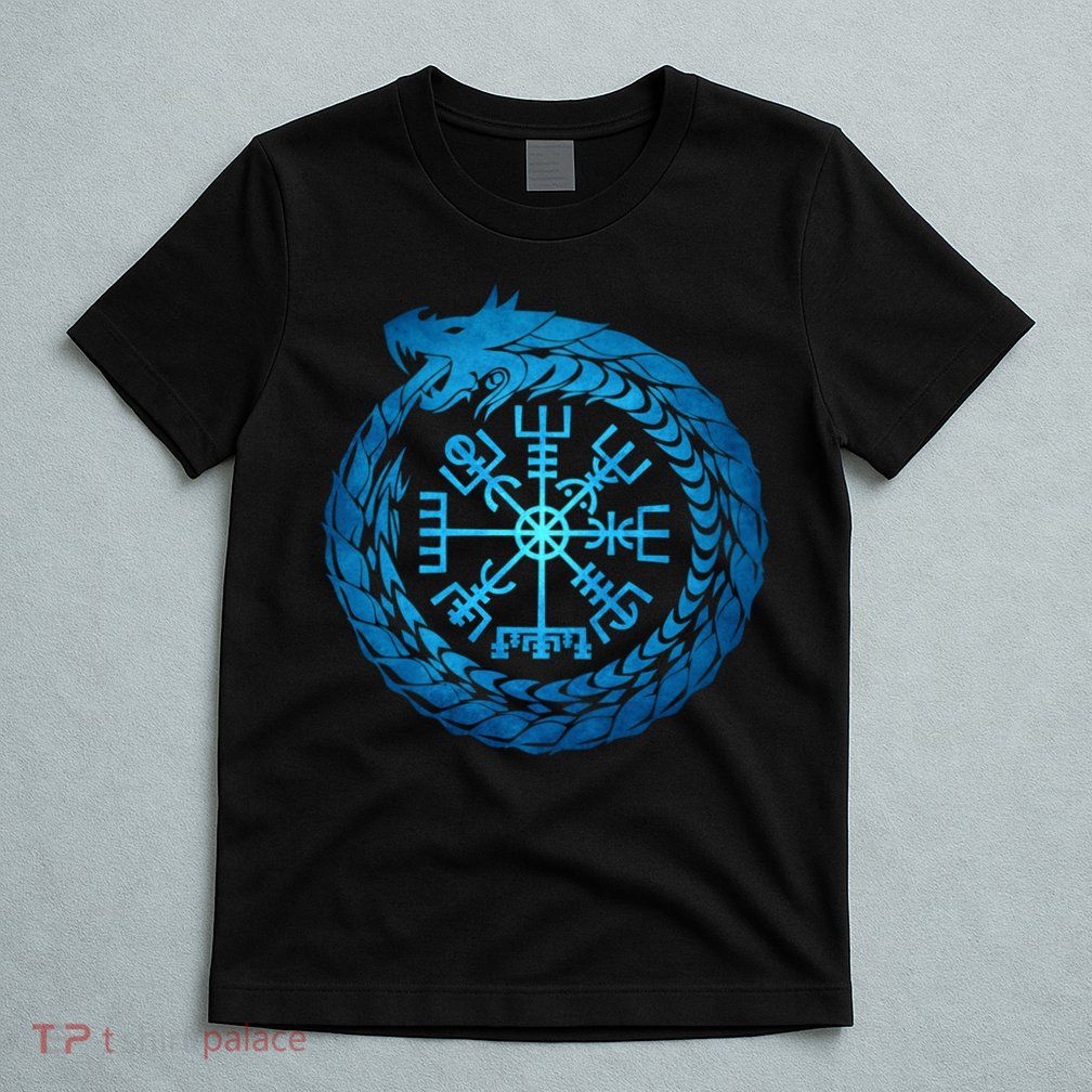 Vegvisir Jormungandr World Serpent T-Shirt