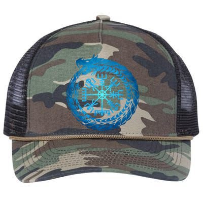 Vegvisir Jormungandr World Serpent Retro Rope Trucker Hat Cap