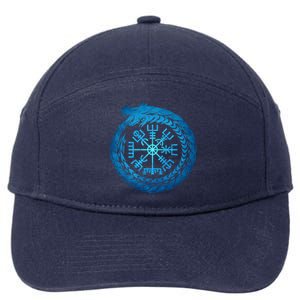 Vegvisir Jormungandr World Serpent 7-Panel Snapback Hat