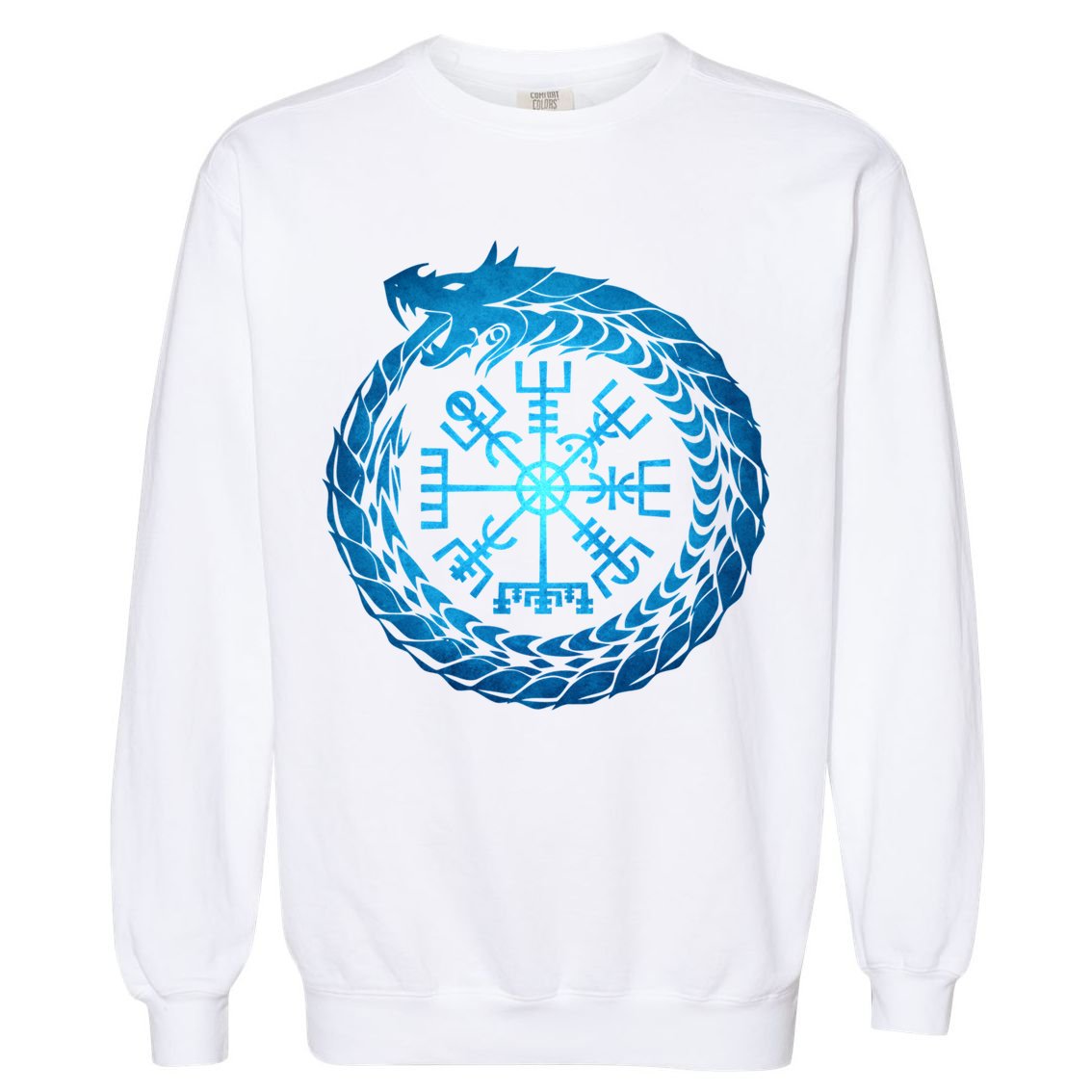 Vegvisir Jormungandr World Serpent Garment-Dyed Sweatshirt