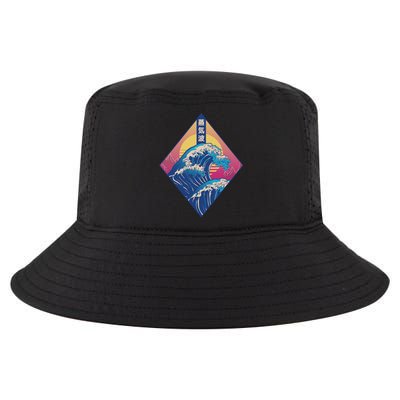 Vaporwave Japanese Wave Cool Comfort Performance Bucket Hat