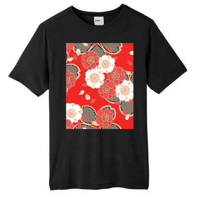 Vintage Japanese Wedding Kimono Pattern Tall Fusion ChromaSoft Performance T-Shirt