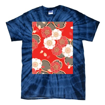 Vintage Japanese Wedding Kimono Pattern Tie-Dye T-Shirt