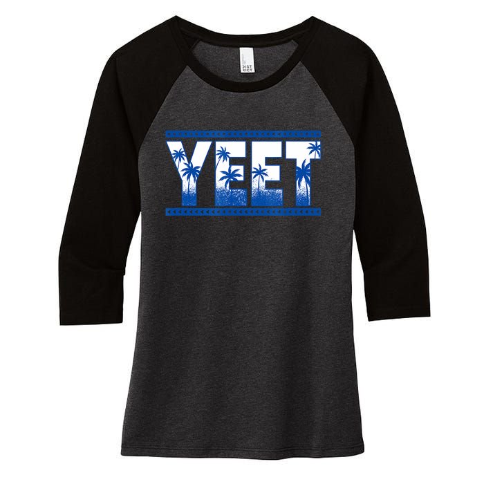 Vintage Jey Yeet Apparel Saying Funny Women's Tri-Blend 3/4-Sleeve Raglan Shirt