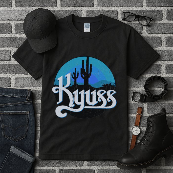 Vintage Kyusses 1987 Retro Rock 80s Tee Tall T-Shirt