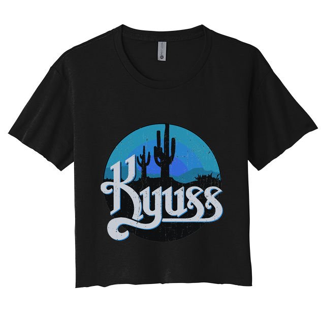 Vintage Kyusses 1987 Retro Rock 80s Tee Crop Top