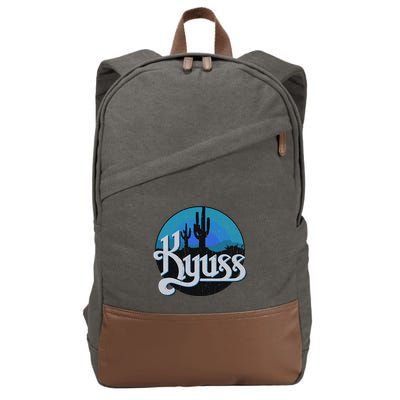Vintage Kyusses 1987 Retro Rock 80s Tee Cotton Canvas Backpack