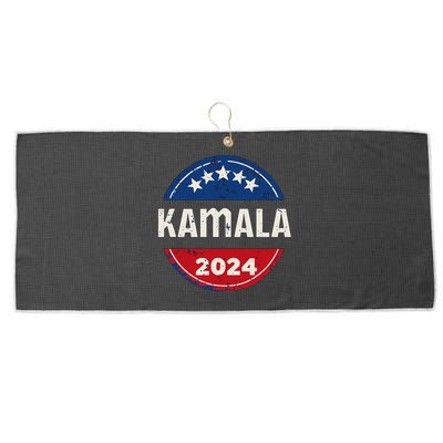 Vintage Kamalaharris 2024 For President Large Microfiber Waffle Golf Towel