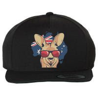 Vintage Kangaroo Australia Aussie Roo Kangaroo Wool Snapback Cap