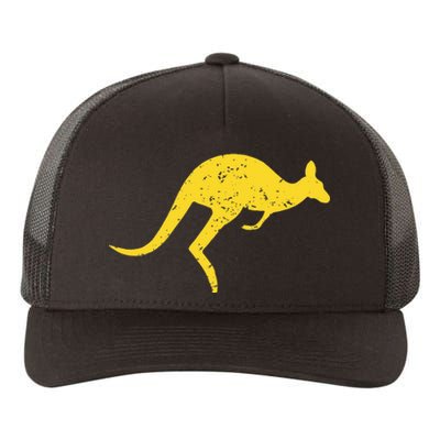 Vintage Kangaroo Australia Aussie Roo Kangaroo Yupoong Adult 5-Panel Trucker Hat